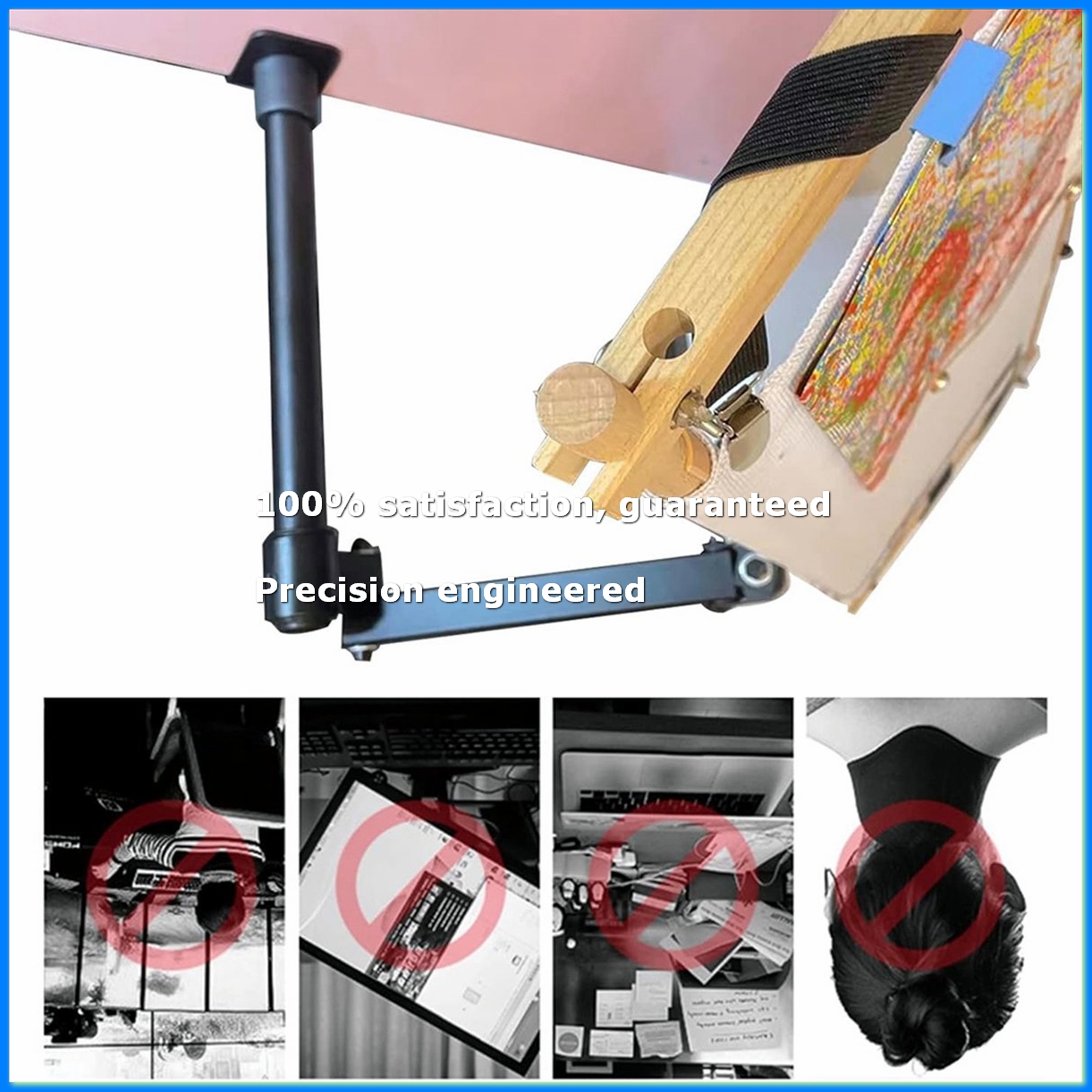 Embroidery Needles - Metal Needlework Frame Stand Adjustable Rotating