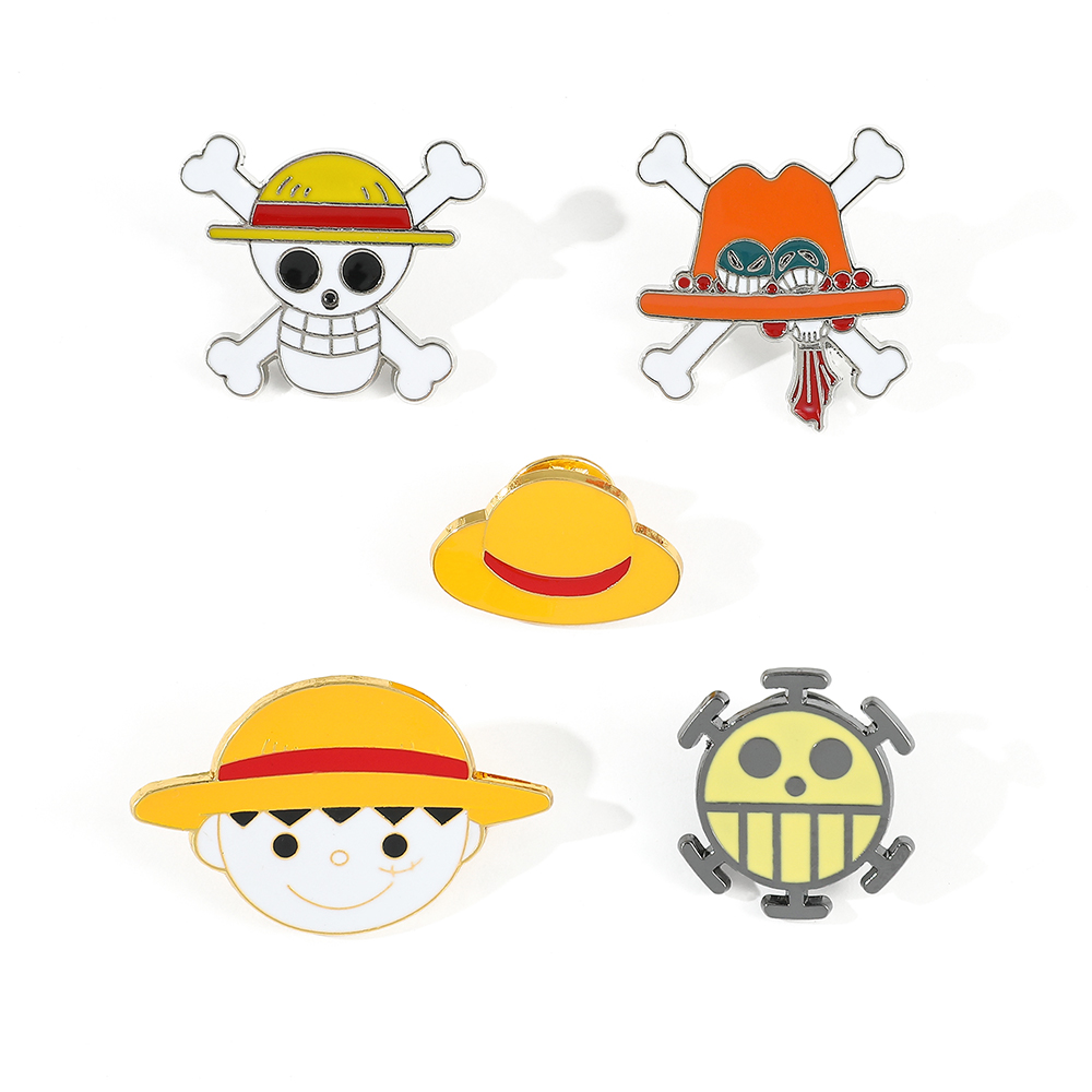 Embroidery Tulle - 5 Pcs Cartoon Monkey D. Luffy