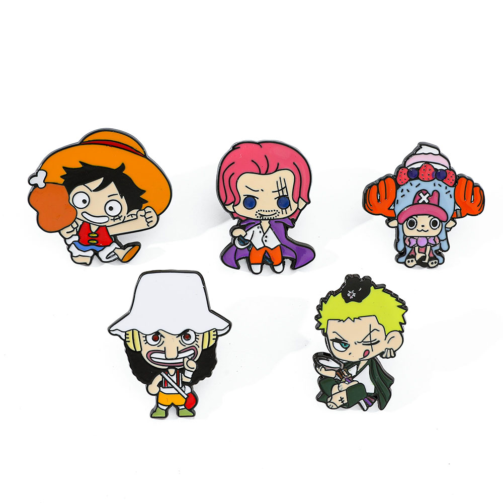 Embroidery Tulle - 5 Pcs Creative anime Brooch Handsome