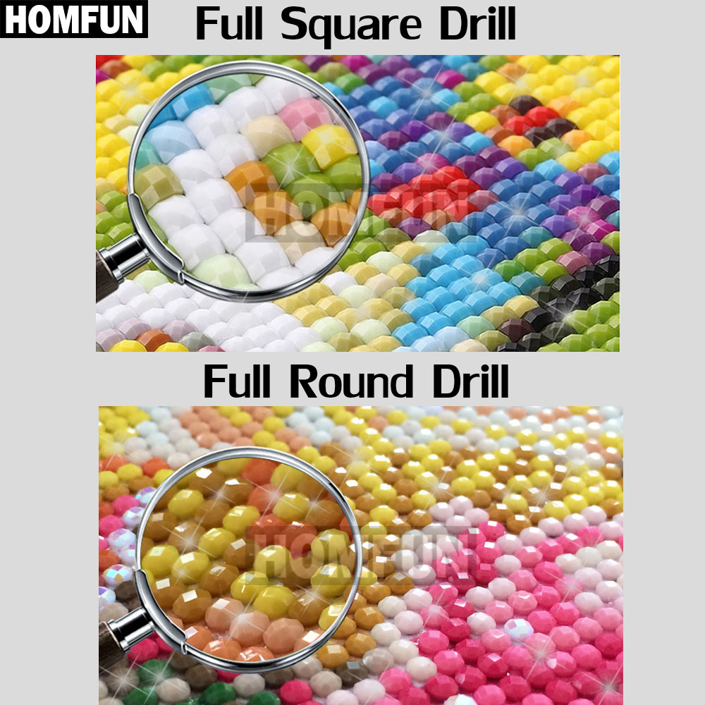 HOMFUN Full Square/Round Drill - Embroidery Jesus บทวิจารณ์และราคา
