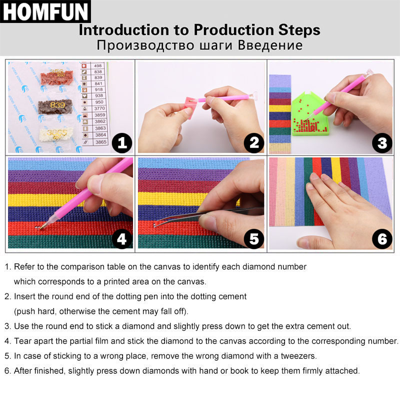 HOMFUN Full Square/Round Drill - Embroidery Jesus บทวิจารณ์และราคา