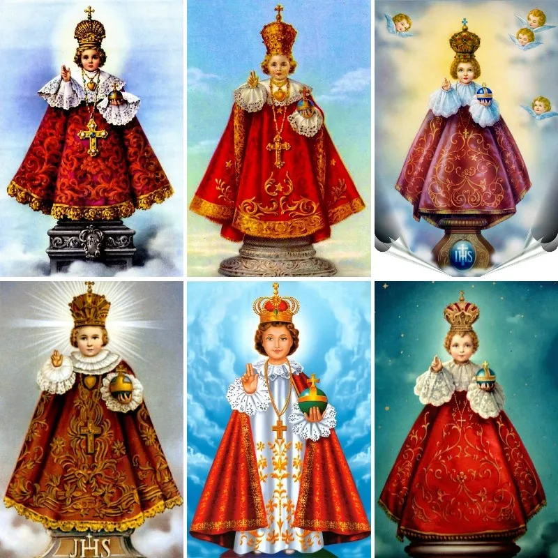 Infant Jesus of Prague Diamond - Embroidery Jesus บทวิจารณ์และราคา