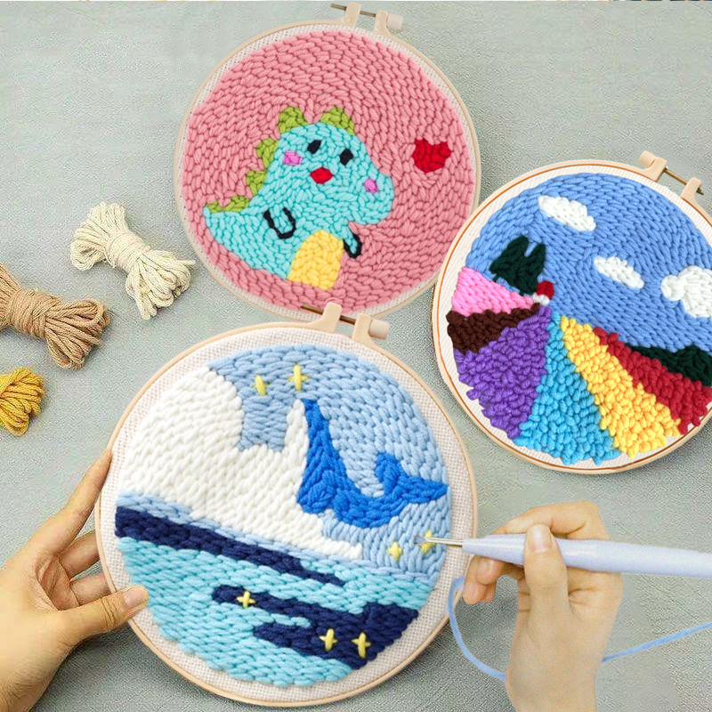 Punch Needle Embroidery Kit St - Embroidery Xmas Decorations บทวิจารณ์และราคา