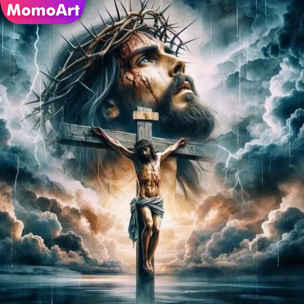 Momoart Diamond Painting Man P - Embroidery Jesus บทวิจารณ์และราคา