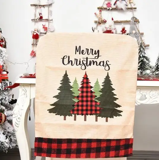 4/6/8pcs Christmas Chair Cover - Embroidery Xmas Decorations บทวิจารณ์และราคา