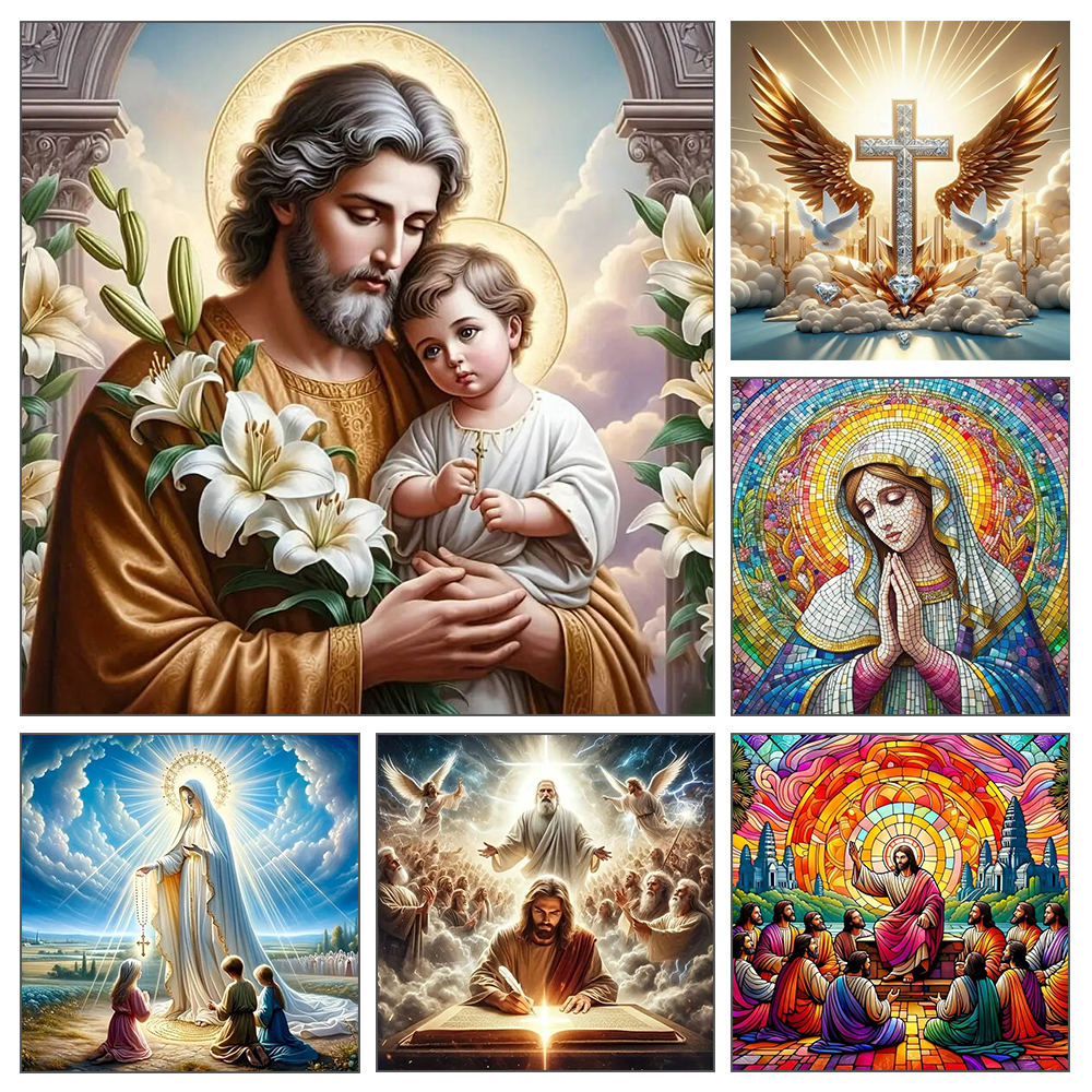 Jesus Religion Diamond Paintin - Embroidery Jesus บทวิจารณ์และราคา