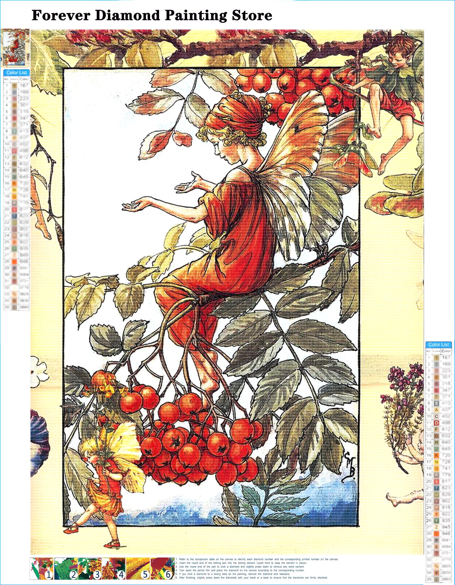 Cicely Mary Barker Artwork Flo - Embroidery Daisy บทวิจารณ์และราคา