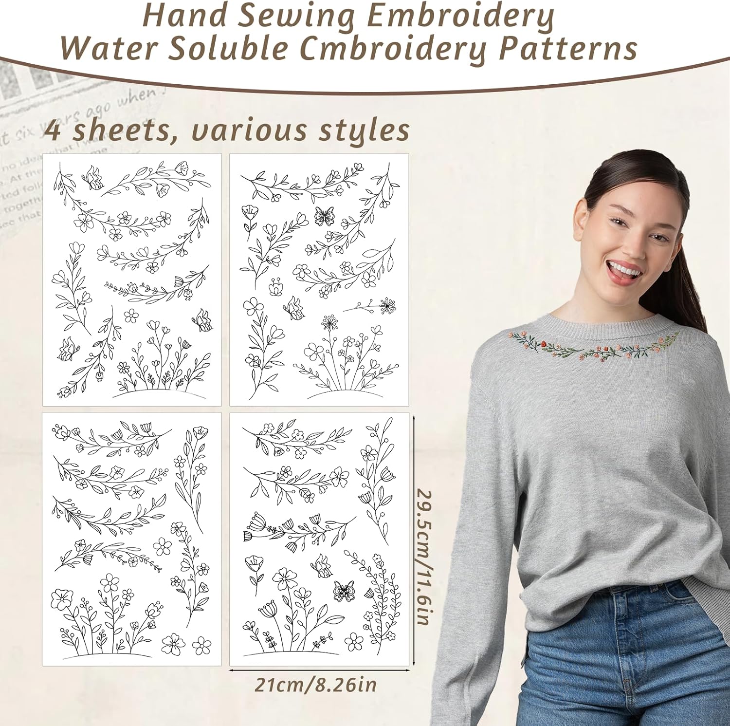 Stick & Stitch Water Soluble E - Embroidery Daisy บทวิจารณ์และราคา