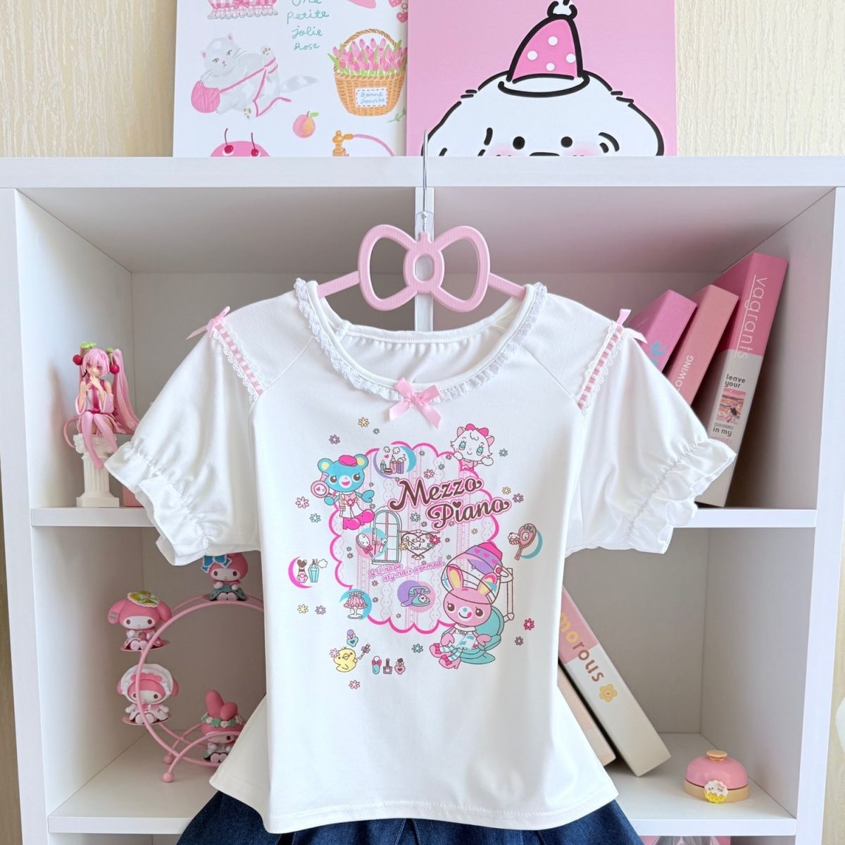 Japanese Sweet Skirt Sets Summ - Embroidery Blouse บทวิจารณ์และราคา