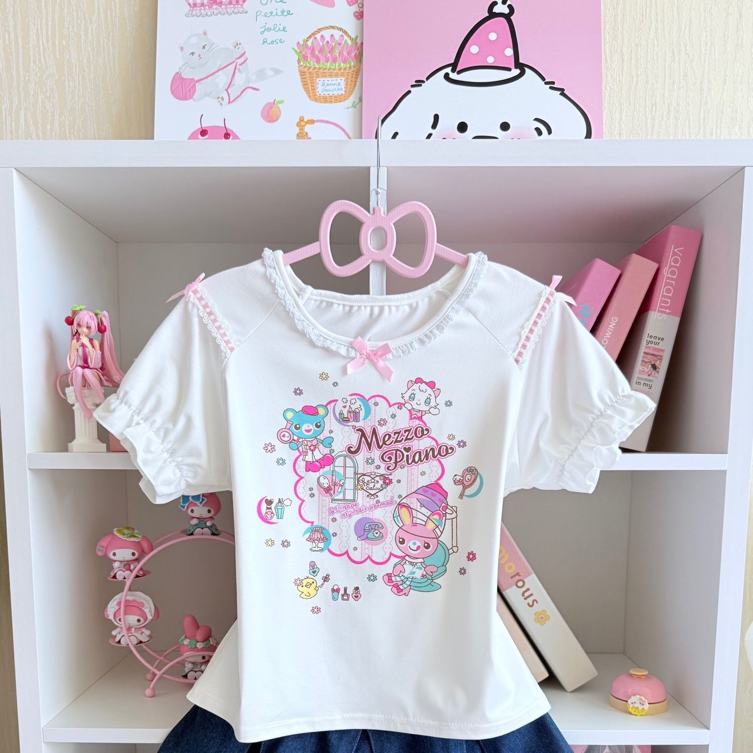 Japanese Sweet Skirt Sets Summ - Embroidery Blouse บทวิจารณ์และราคา