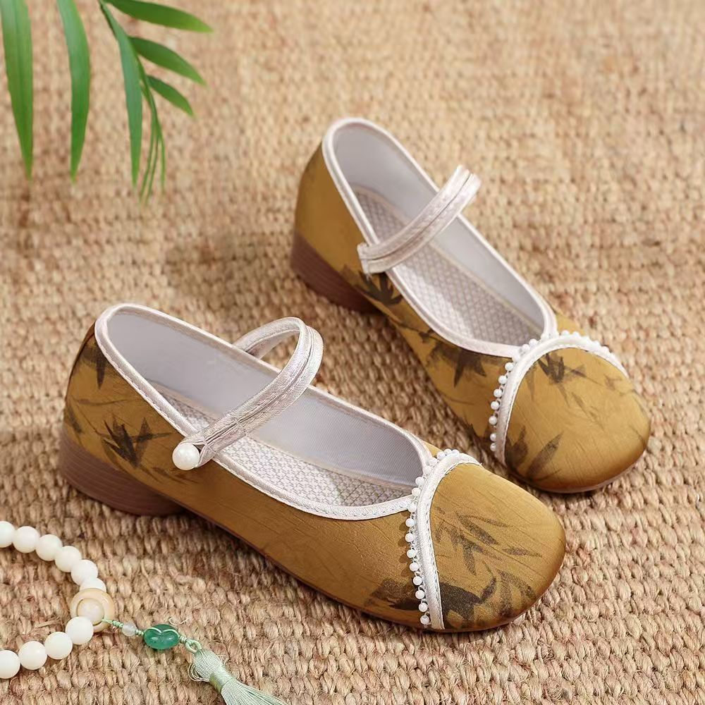 Chinese Style Women Low Heel C - Embroidery Canvas บทวิจารณ์และราคา