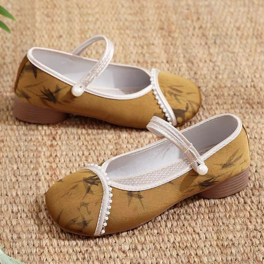 Chinese Style Women Low Heel C - Embroidery Canvas บทวิจารณ์และราคา
