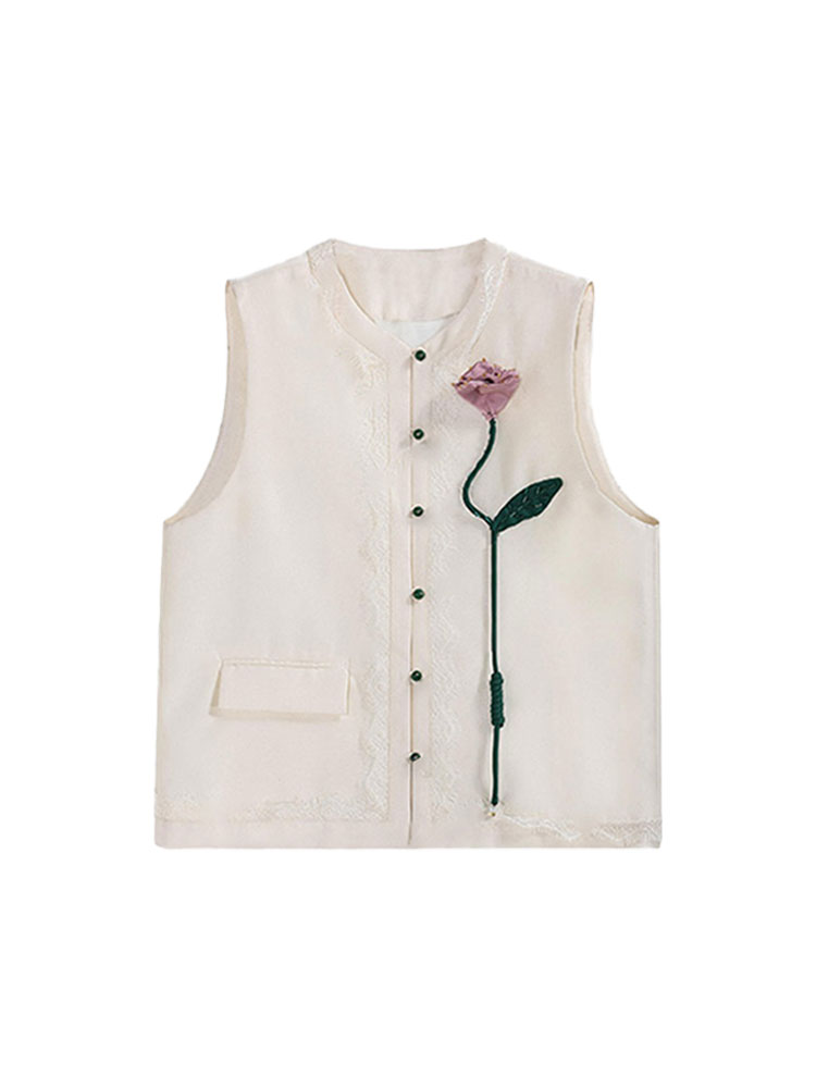 Handcrafted Rose Flower Embroi - Embroidery Rose บทวิจารณ์และราคา