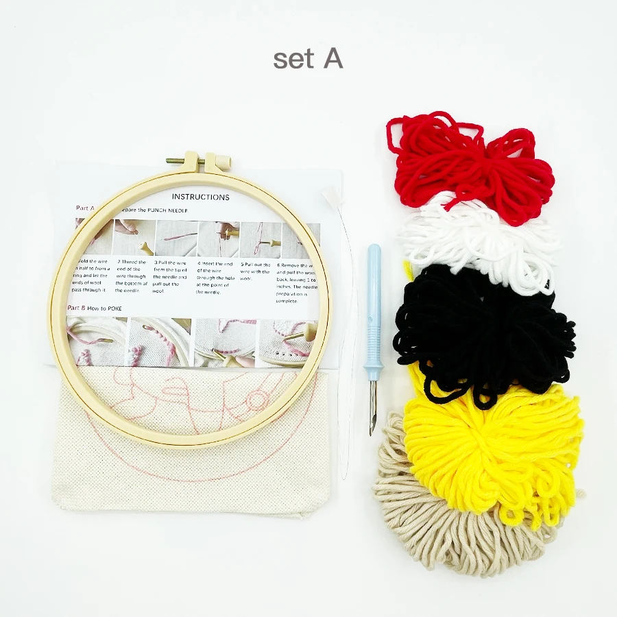 Xmas Punch Needle Embroidery K - Embroidery Xmas Decorations บทวิจารณ์และราคา