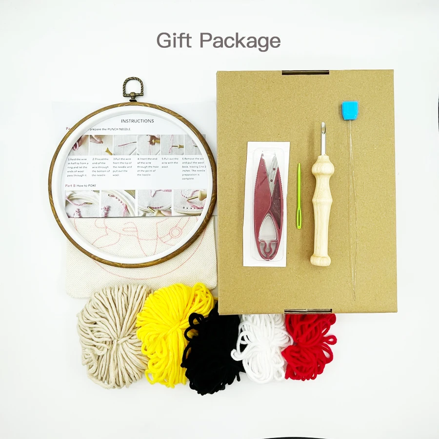 Xmas Punch Needle Embroidery K - Embroidery Xmas Decorations บทวิจารณ์และราคา