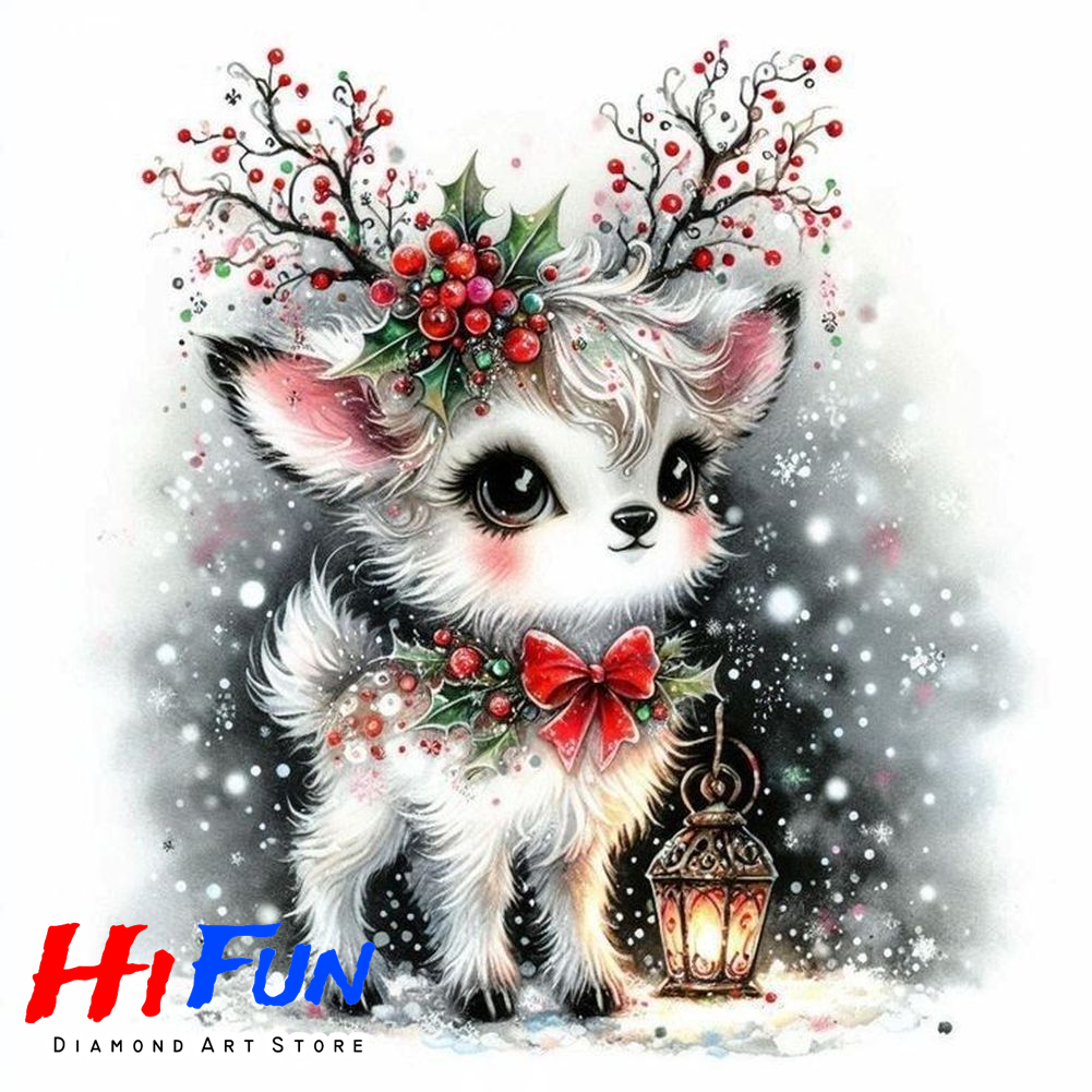 Full Drill Diamond Embroidery  - Embroidery Xmas Decorations บทวิจารณ์และราคา