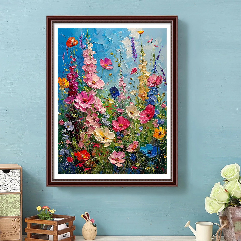 Frameless,5D DIY Full Square D - Embroidery Daisy บทวิจารณ์และราคา