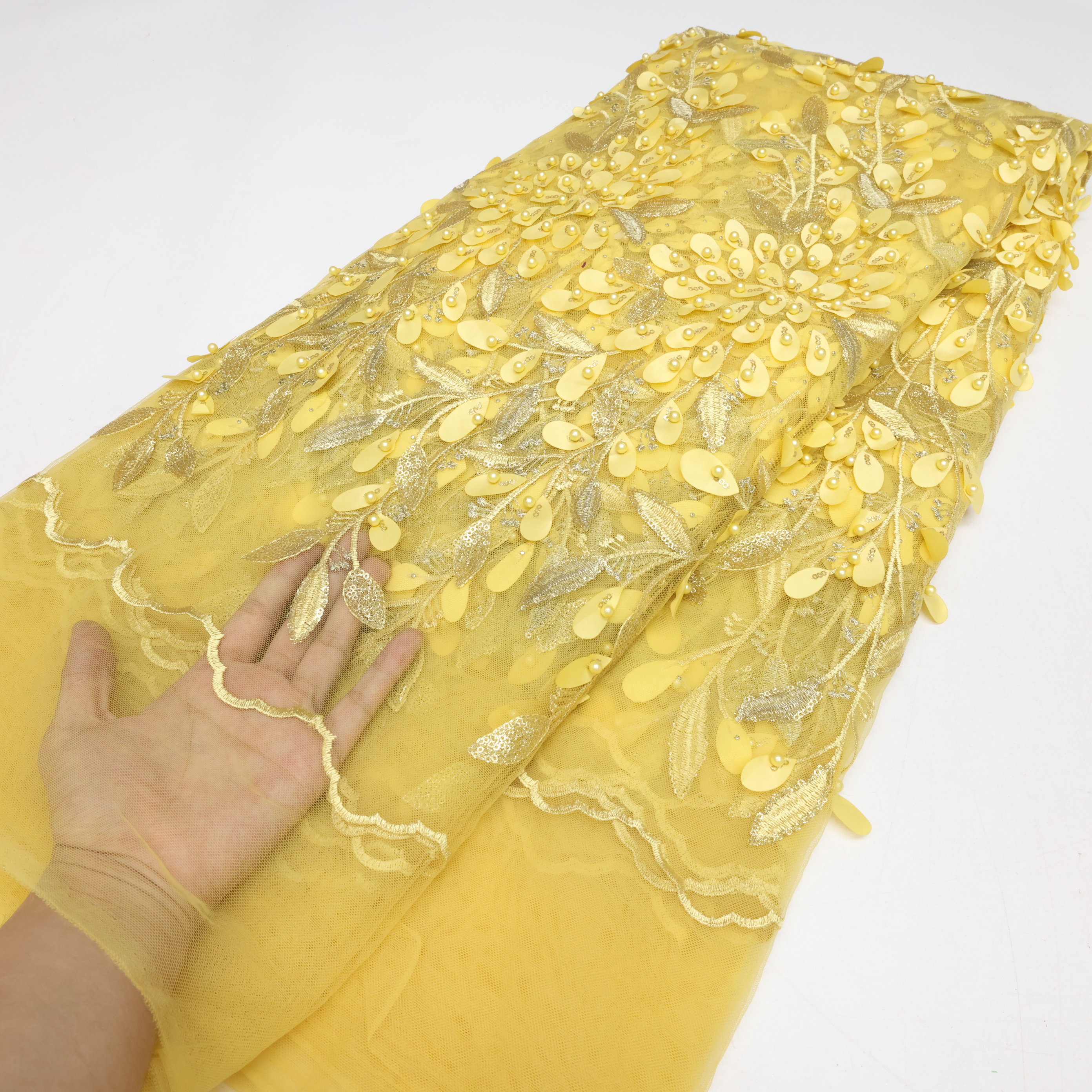 French Embroidery Sequins Lace - Embroidery Ai บทวิจารณ์และราคา