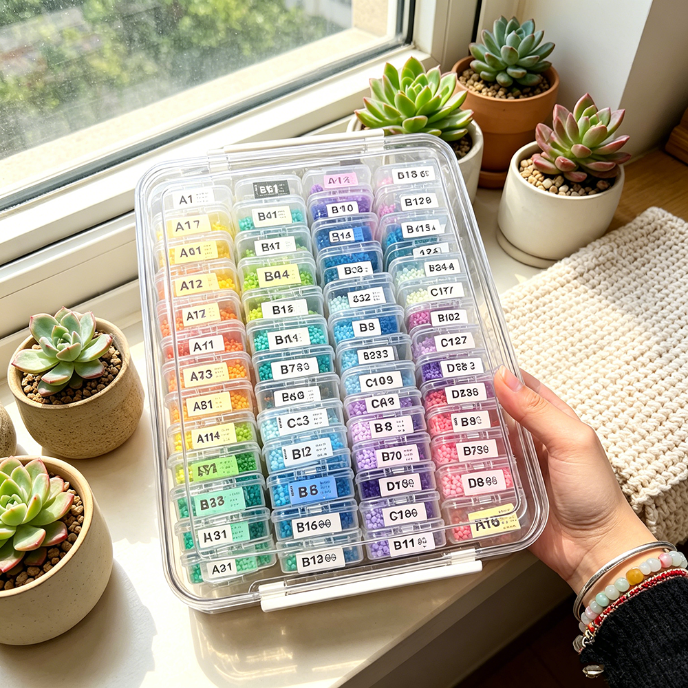 60pcs Transparent Plastic Stor - Embroidery Beads บทวิจารณ์และราคา