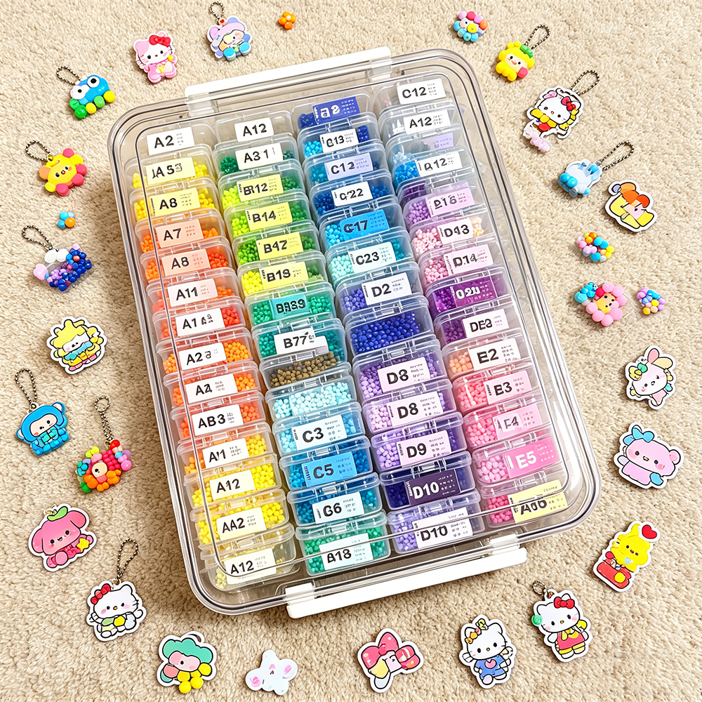 60pcs Transparent Plastic Stor - Embroidery Beads บทวิจารณ์และราคา