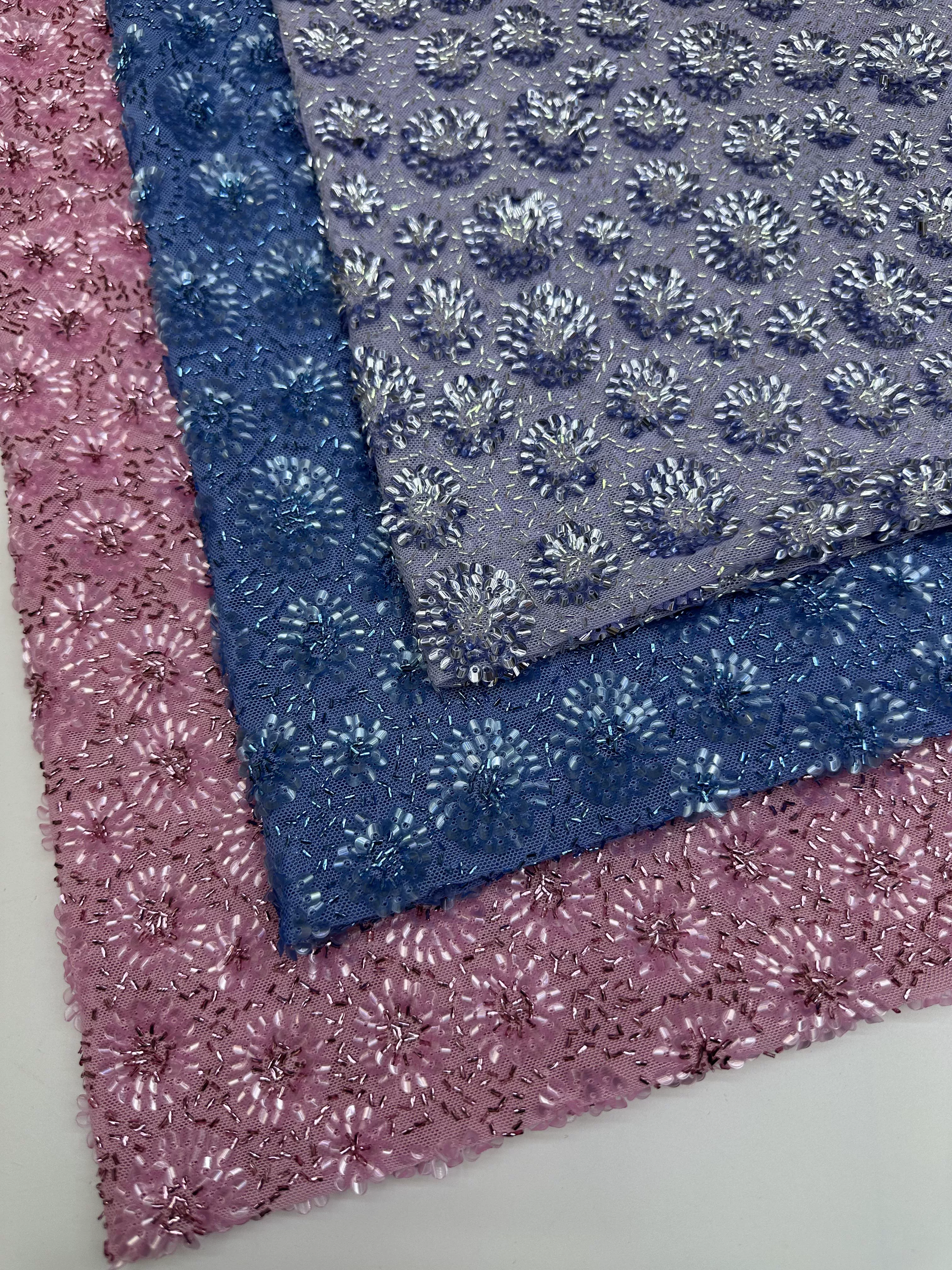 1yard mesh tissu Little Daisie - Embroidery Daisy บทวิจารณ์และราคา