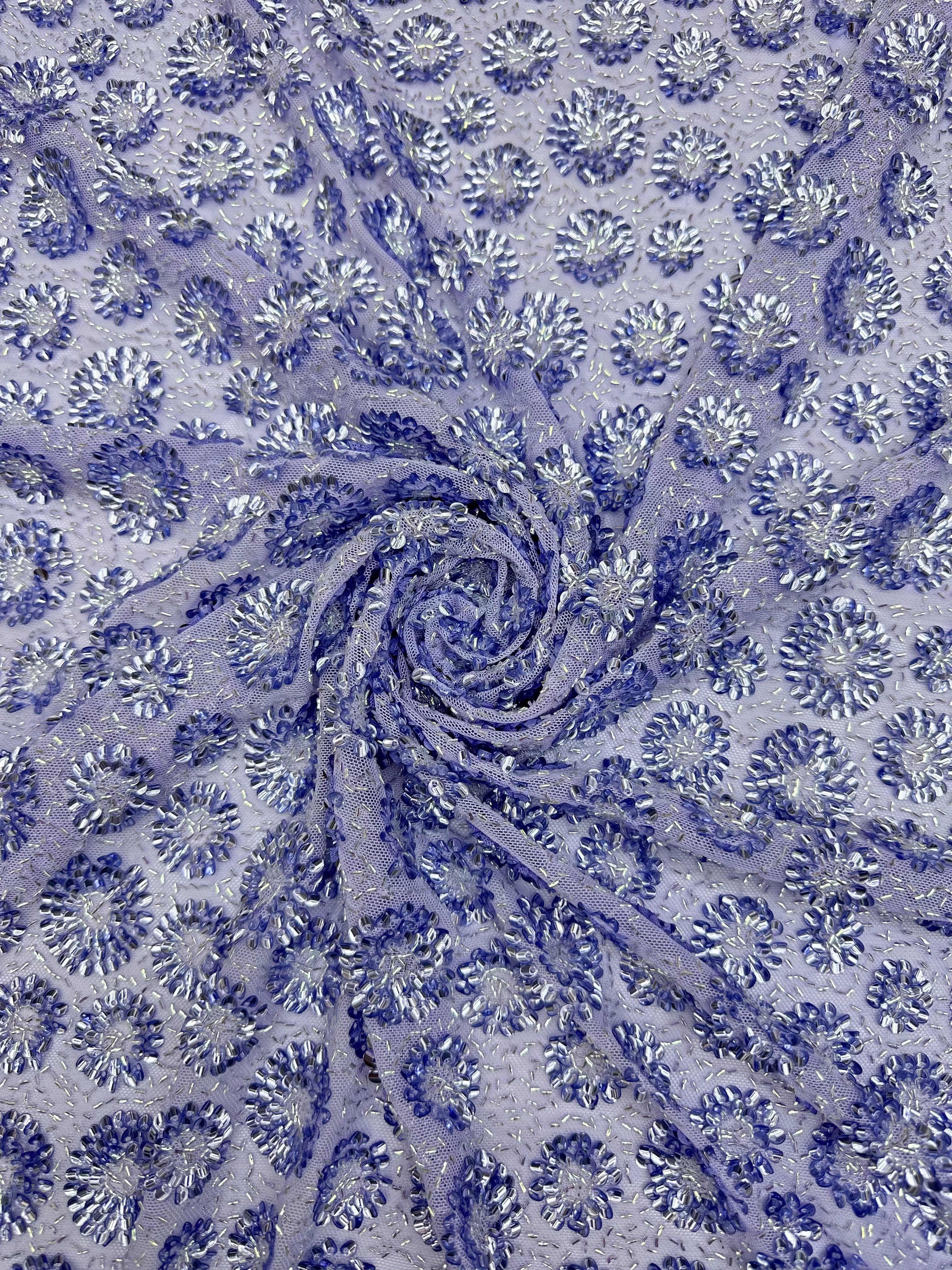 1yard mesh tissu Little Daisie - Embroidery Daisy บทวิจารณ์และราคา