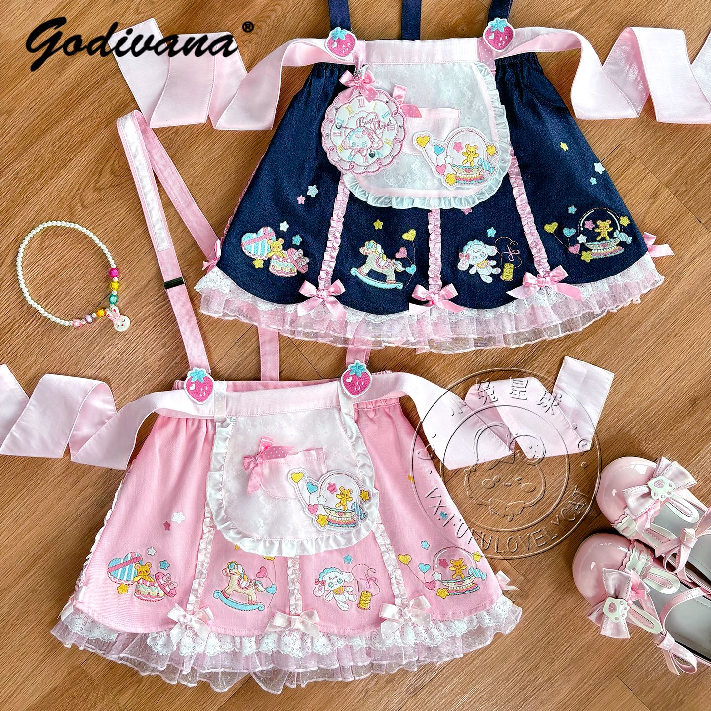 Lolita Daughters Clothes Cute  - Embroidery Blouse บทวิจารณ์และราคา