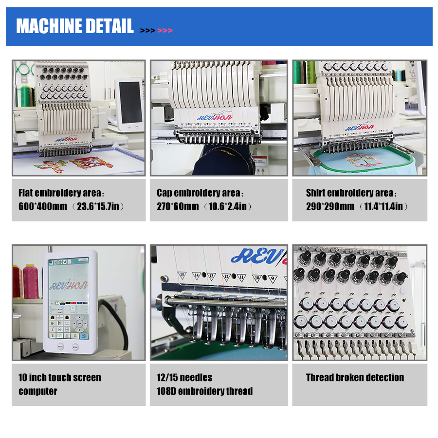 HONRAIN Computerized Single He - Embroidery Machine Computerized บทวิจารณ์และราคา