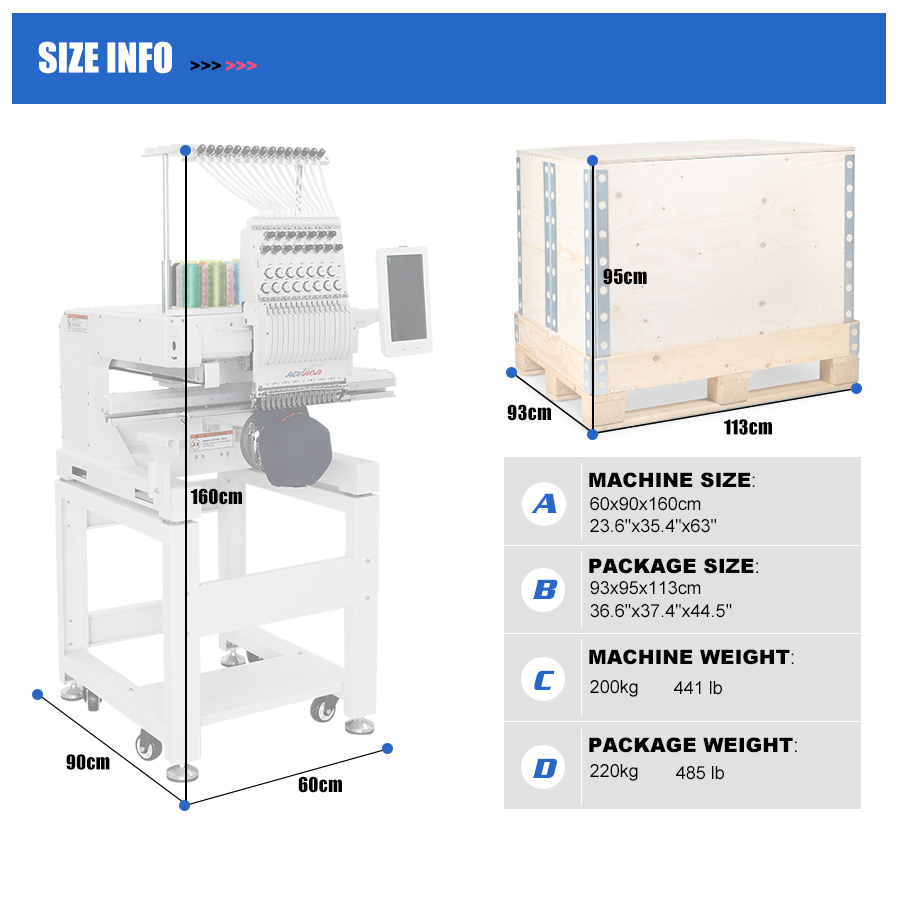 HONRAIN Computerized Single He - Embroidery Machine Computerized บทวิจารณ์และราคา