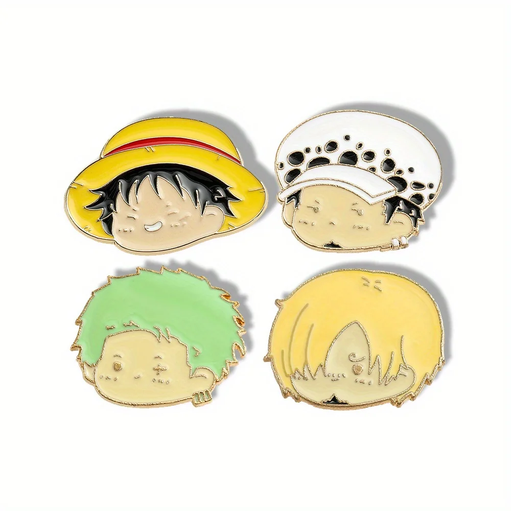 4 Pcs Anime Character Brooch S - Embroidery Tulle บทวิจารณ์และราคา