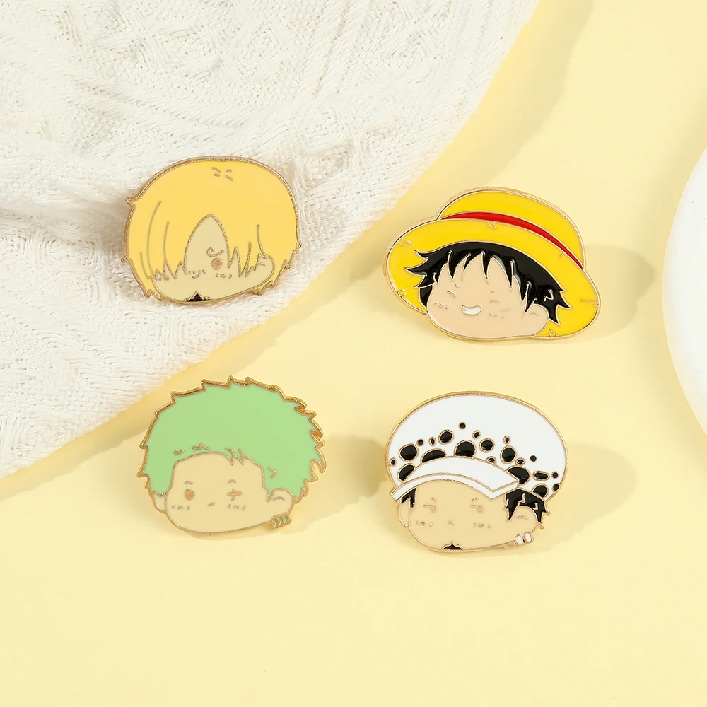 4 Pcs Anime Character Brooch S - Embroidery Tulle บทวิจารณ์และราคา