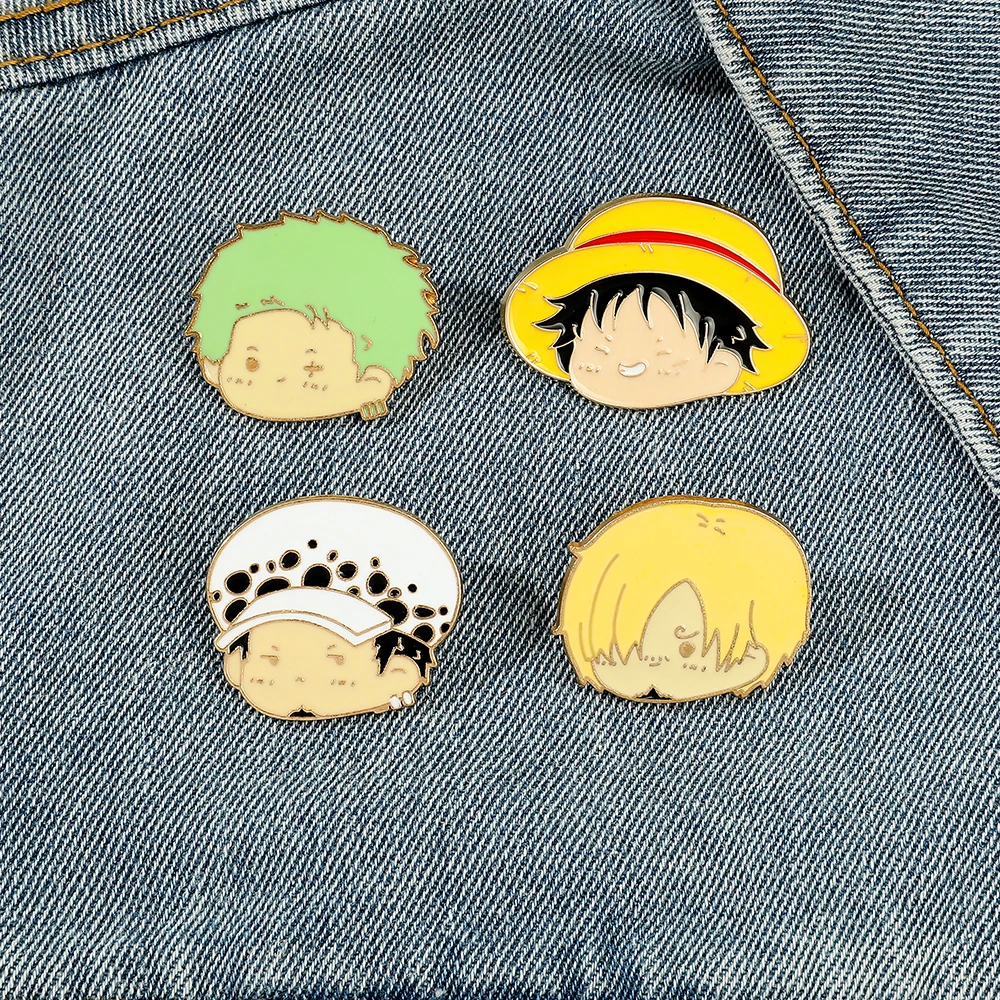 4 Pcs Anime Character Brooch S - Embroidery Tulle บทวิจารณ์และราคา