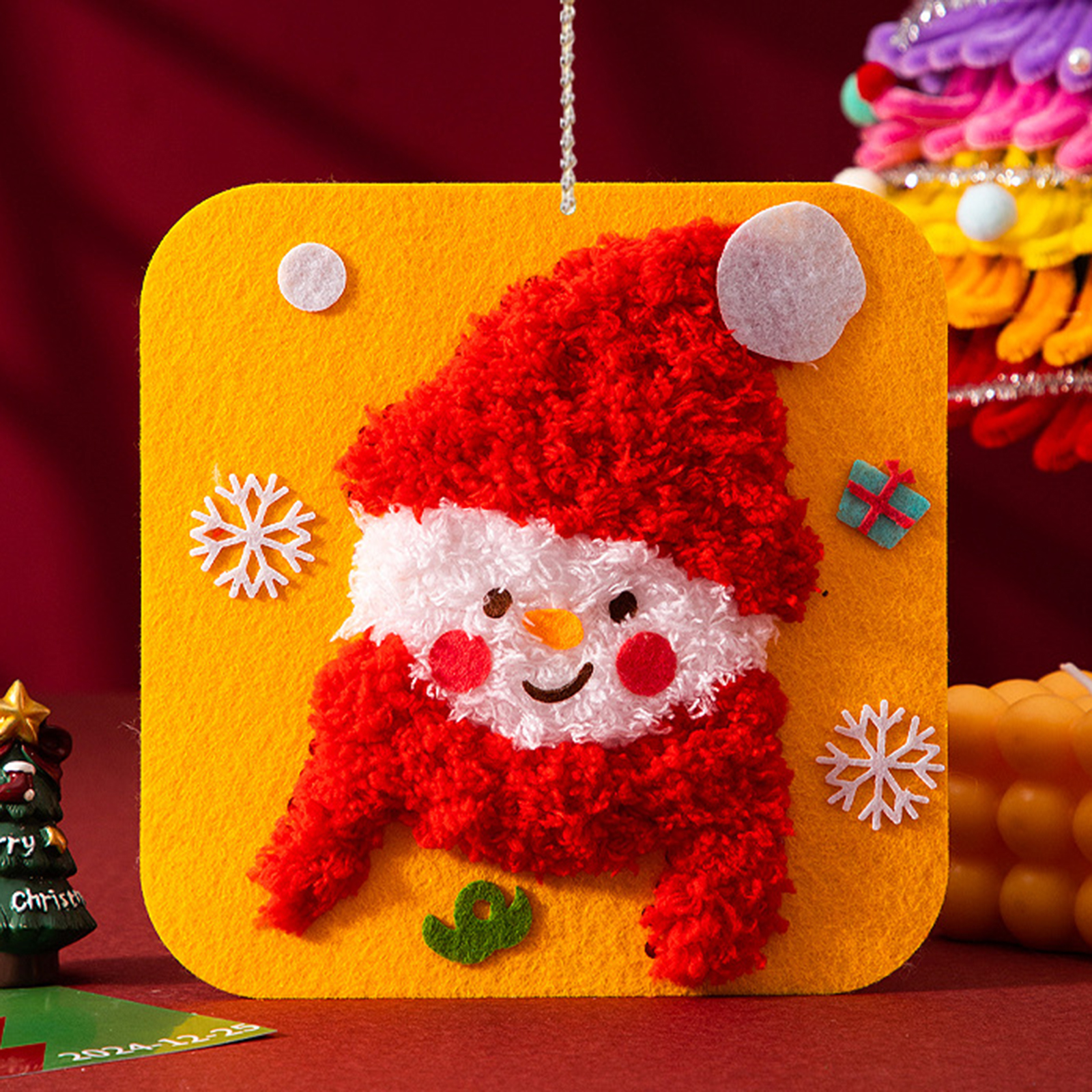Lovely Animal Embroidery Doll  - Embroidery Xmas Decorations บทวิจารณ์และราคา