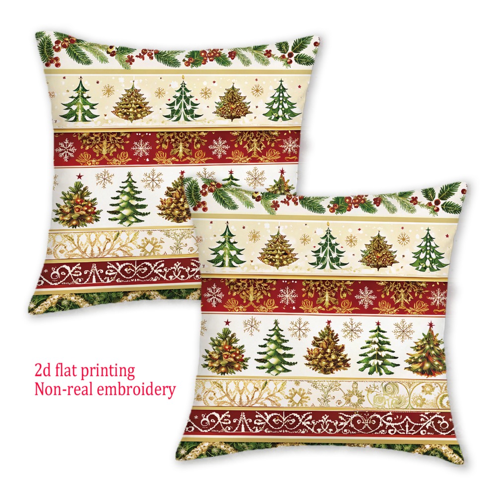 2pcs, 2D Flat Merry Christmas  - Embroidery Xmas Decorations บทวิจารณ์และราคา