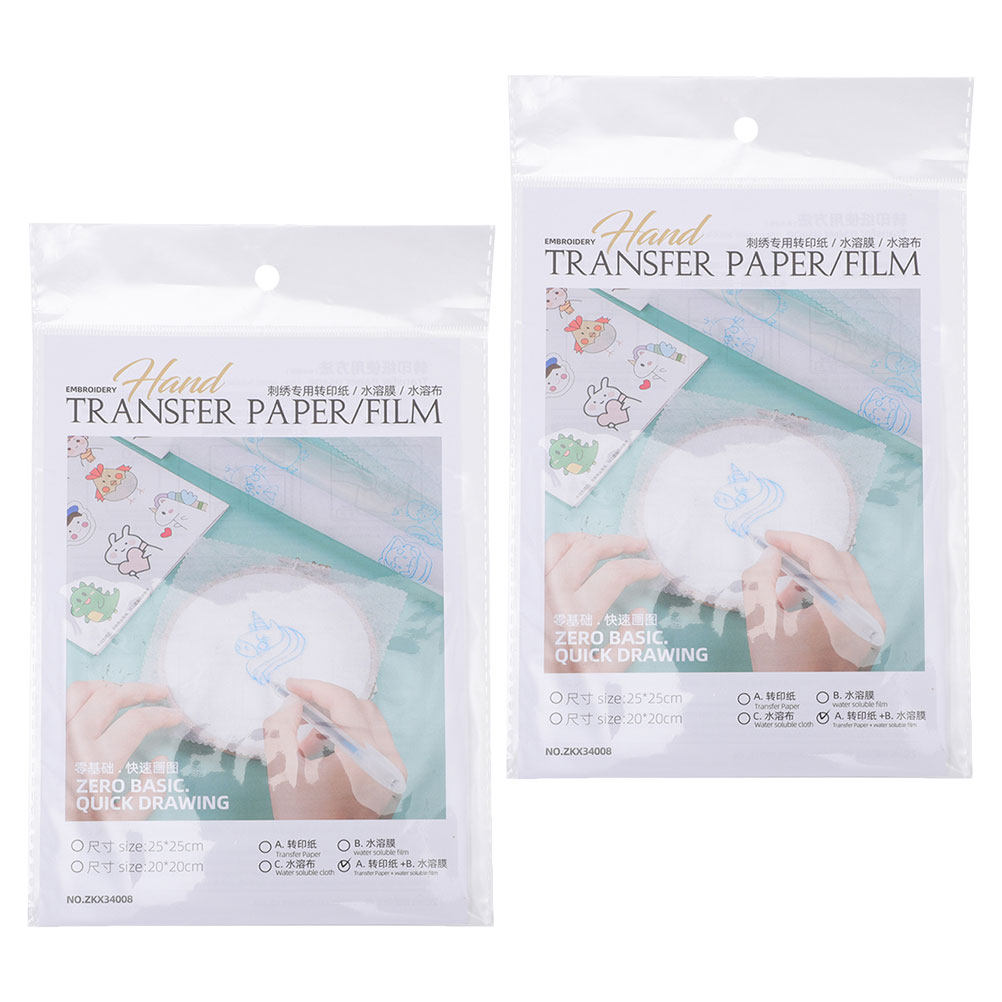 8Pcs Wash Away Embroidery Tran - Embroidery Canvas บทวิจารณ์และราคา