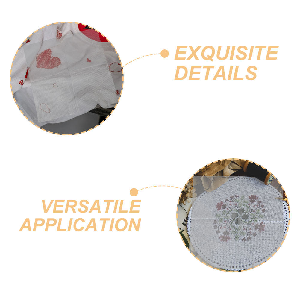 8Pcs Wash Away Embroidery Tran - Embroidery Canvas บทวิจารณ์และราคา