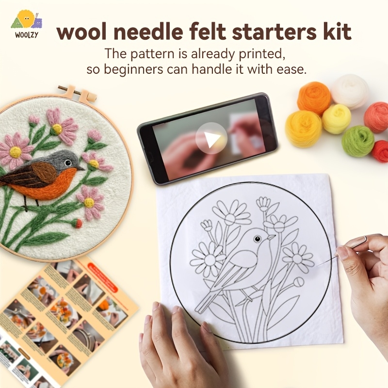 Robin & Daisy Felt Embroidery  - Embroidery Daisy บทวิจารณ์และราคา