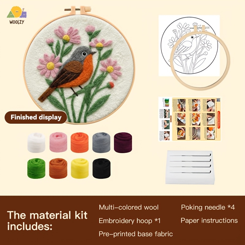 Robin & Daisy Felt Embroidery  - Embroidery Daisy บทวิจารณ์และราคา