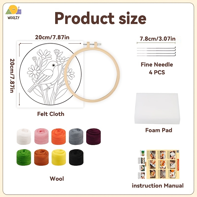 Robin & Daisy Felt Embroidery  - Embroidery Daisy บทวิจารณ์และราคา