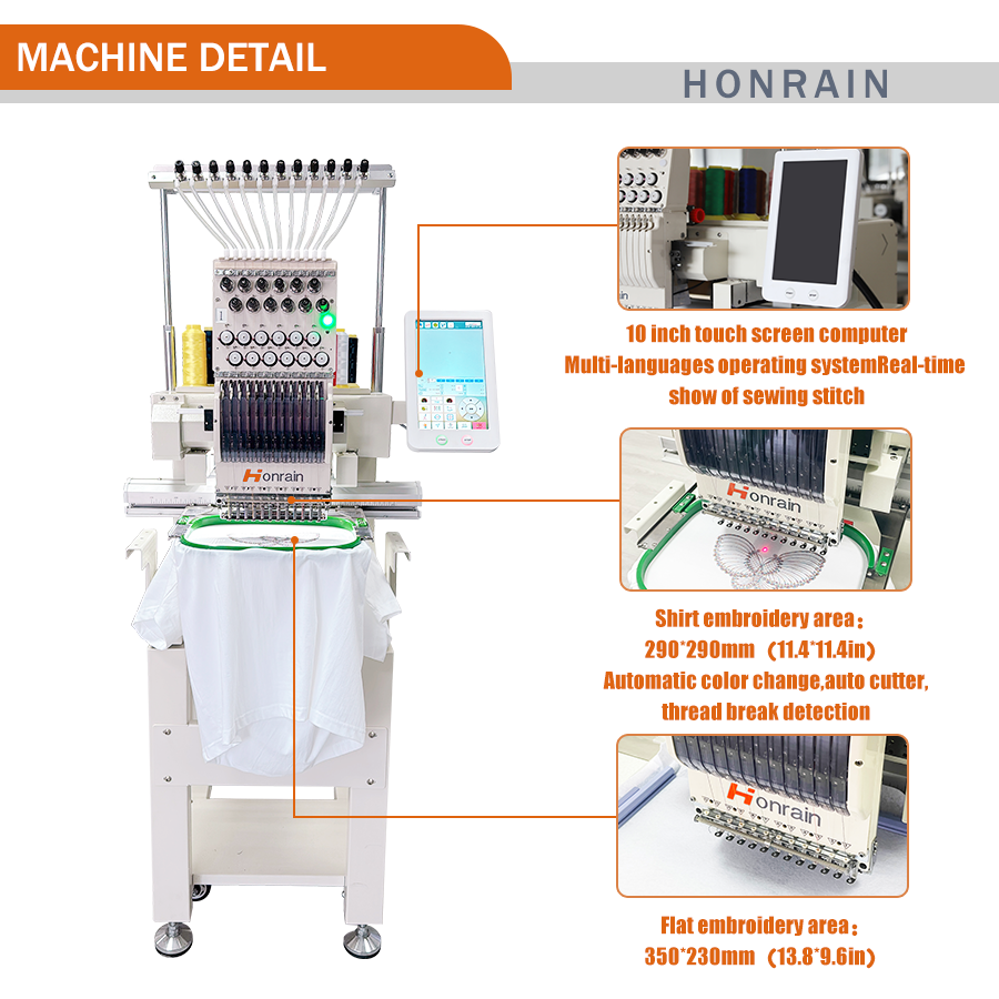 Factory Price Computerized Emb - Embroidery Machine Computerized บทวิจารณ์และราคา