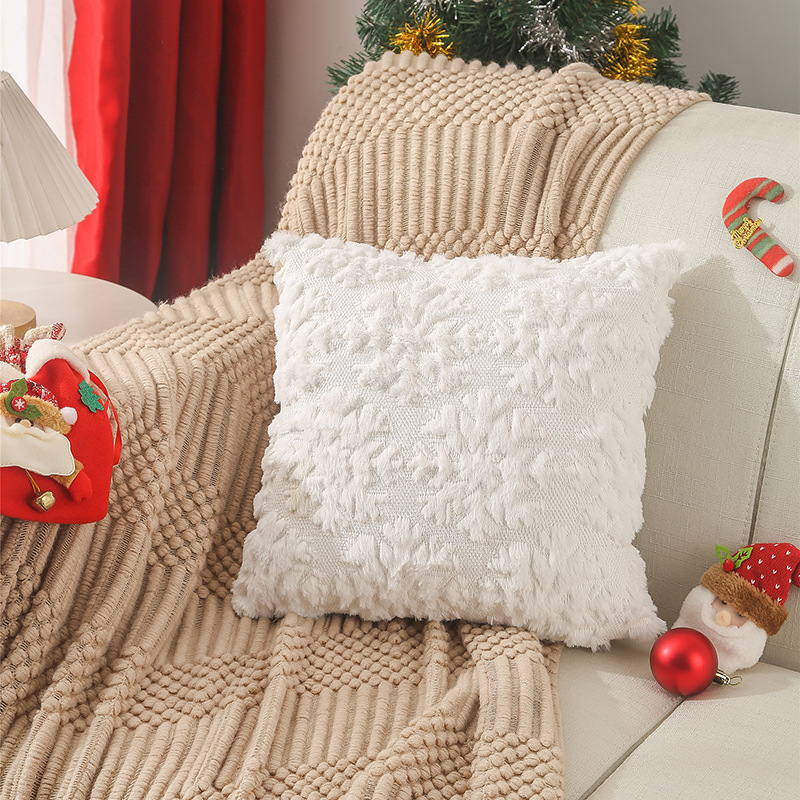 45x45cm Christmas Snowflake Em - Embroidery Xmas Decorations บทวิจารณ์และราคา
