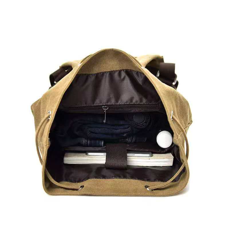 2026 Canvas backpack with dual - Embroidery Canvas บทวิจารณ์และราคา