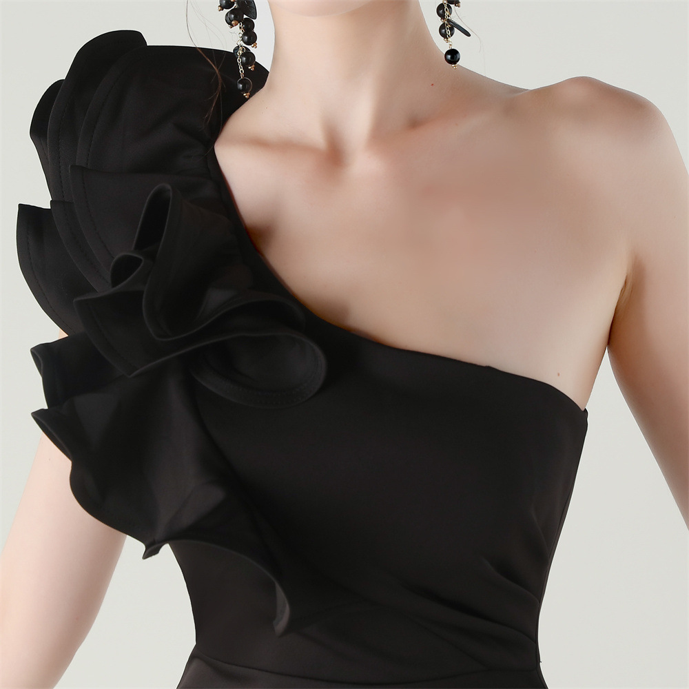 Elegant Evening Dress Women Me - Embroidery Beads บทวิจารณ์และราคา