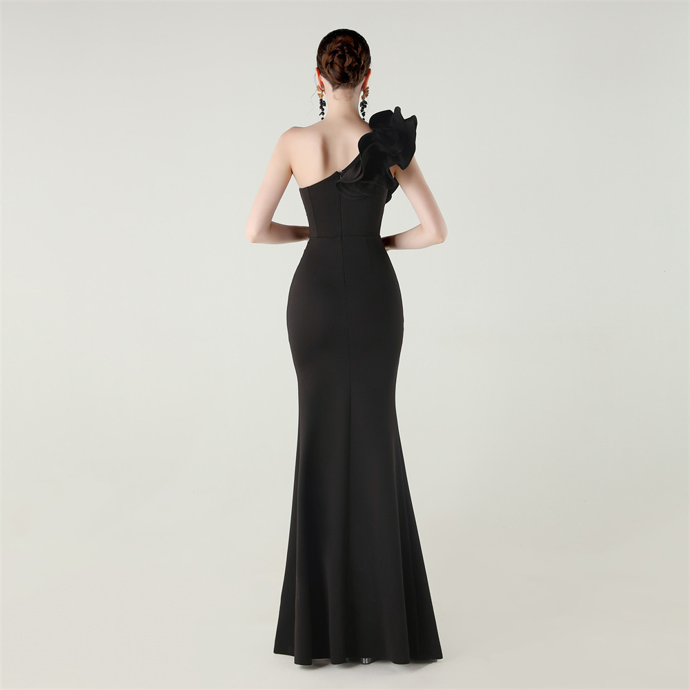Elegant Evening Dress Women Me - Embroidery Beads บทวิจารณ์และราคา
