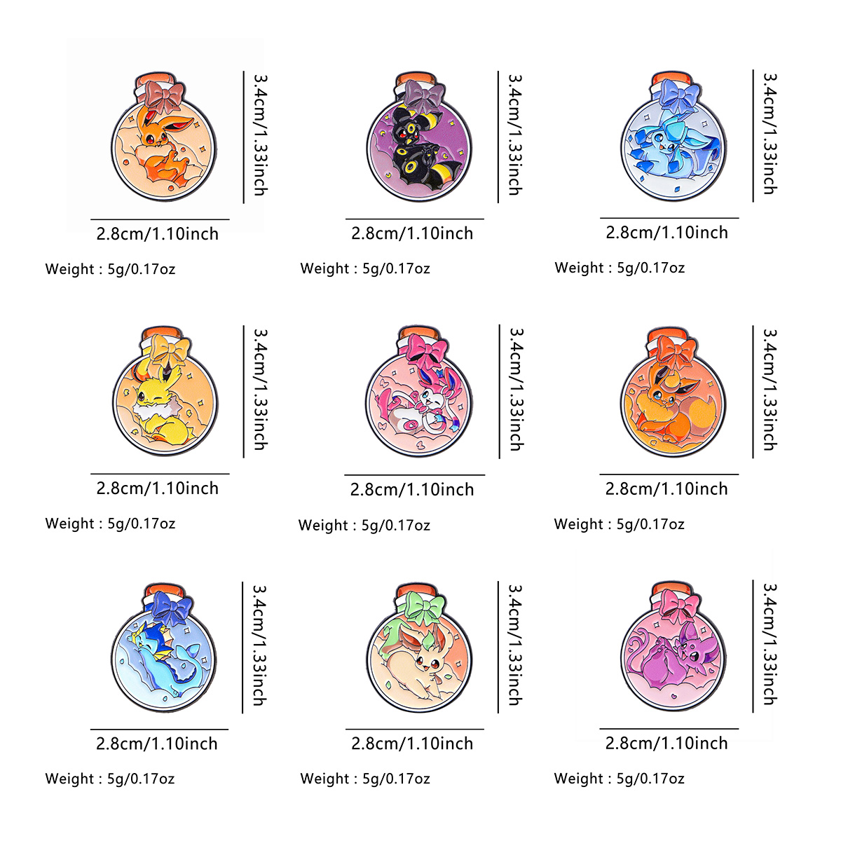 90s Anime Kawaii Elf Enamel Pi - Embroidery Tulle บทวิจารณ์และราคา