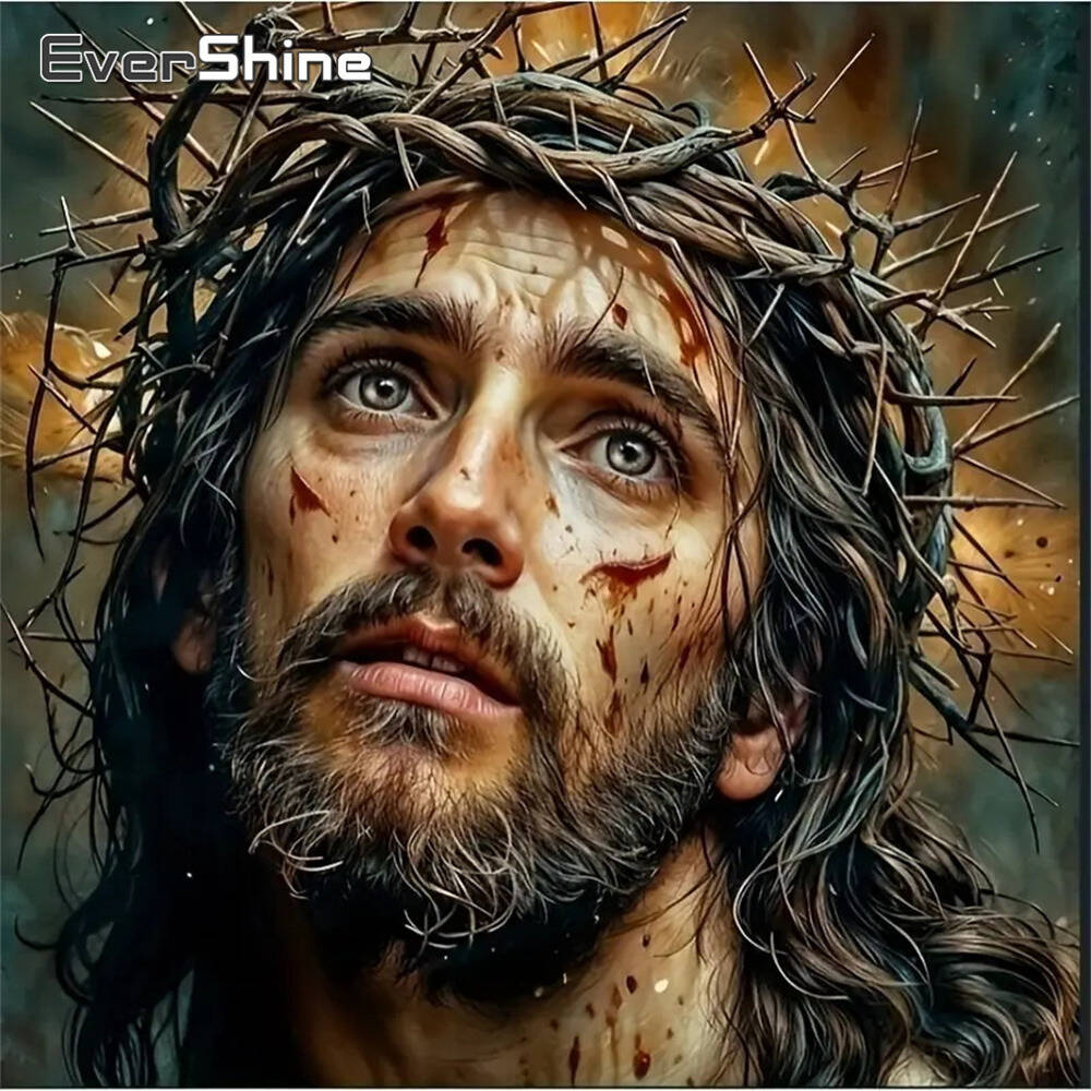 Evershine Jesus Diamond Embroi - Embroidery Jesus บทวิจารณ์และราคา