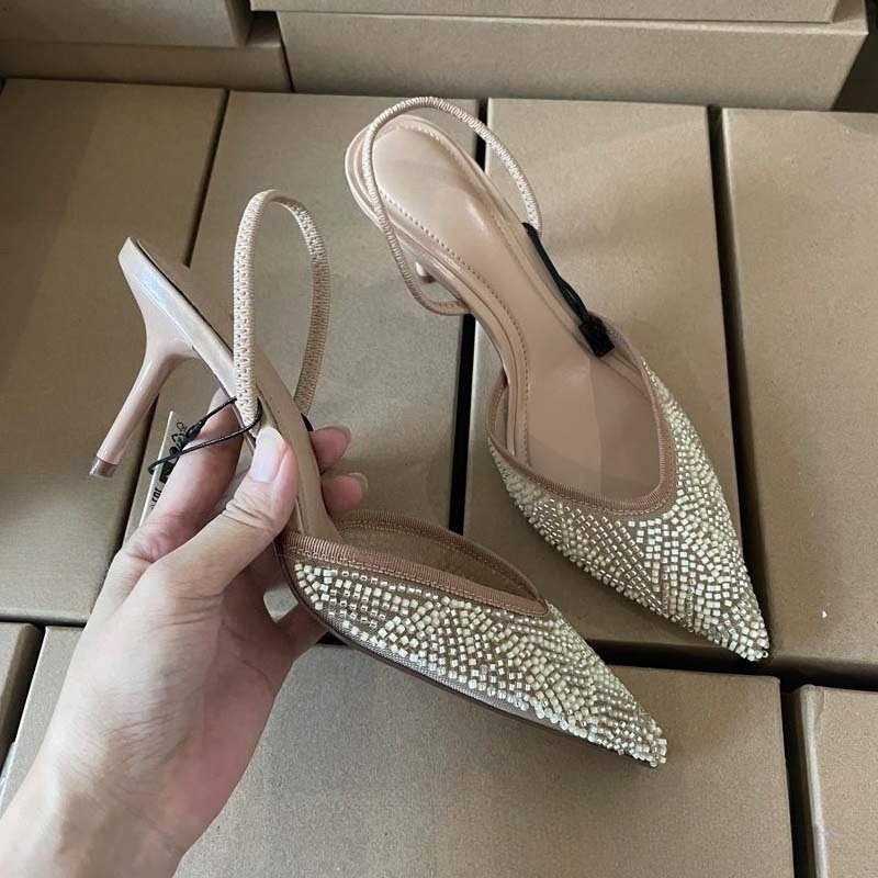 Autumn Luxury Women Dress Pump - Embroidery Beads บทวิจารณ์และราคา