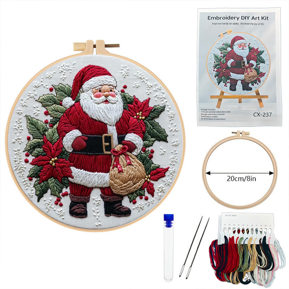 1 Set Christmas Embroidery Kit - Embroidery Xmas Decorations บทวิจารณ์และราคา