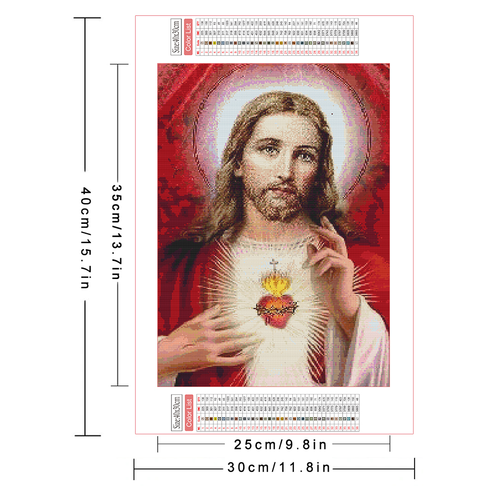 AZQSD Diamond Painting Jesus R - Embroidery Jesus บทวิจารณ์และราคา