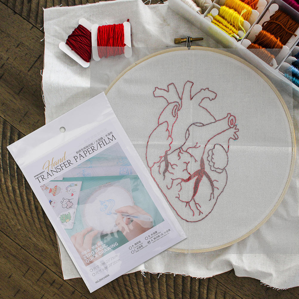8Pcs Water Soluble Embroidery  - Embroidery Canvas บทวิจารณ์และราคา